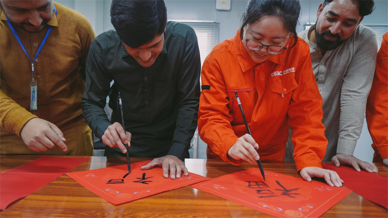Chinese, Pakistani employees at CPEC projects celebrate Spring Festival