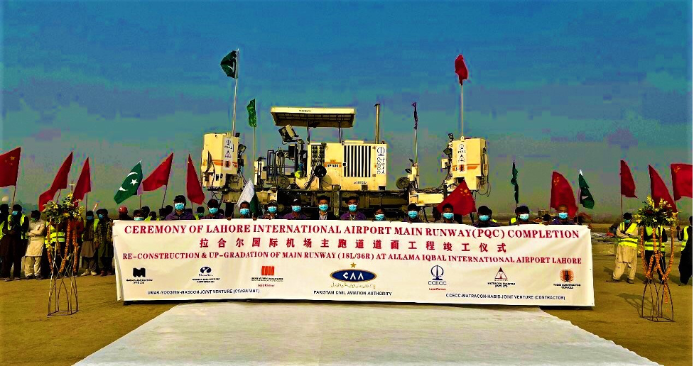 CCECC-led team reaches Pavement-casting Completion at Lahore Airport