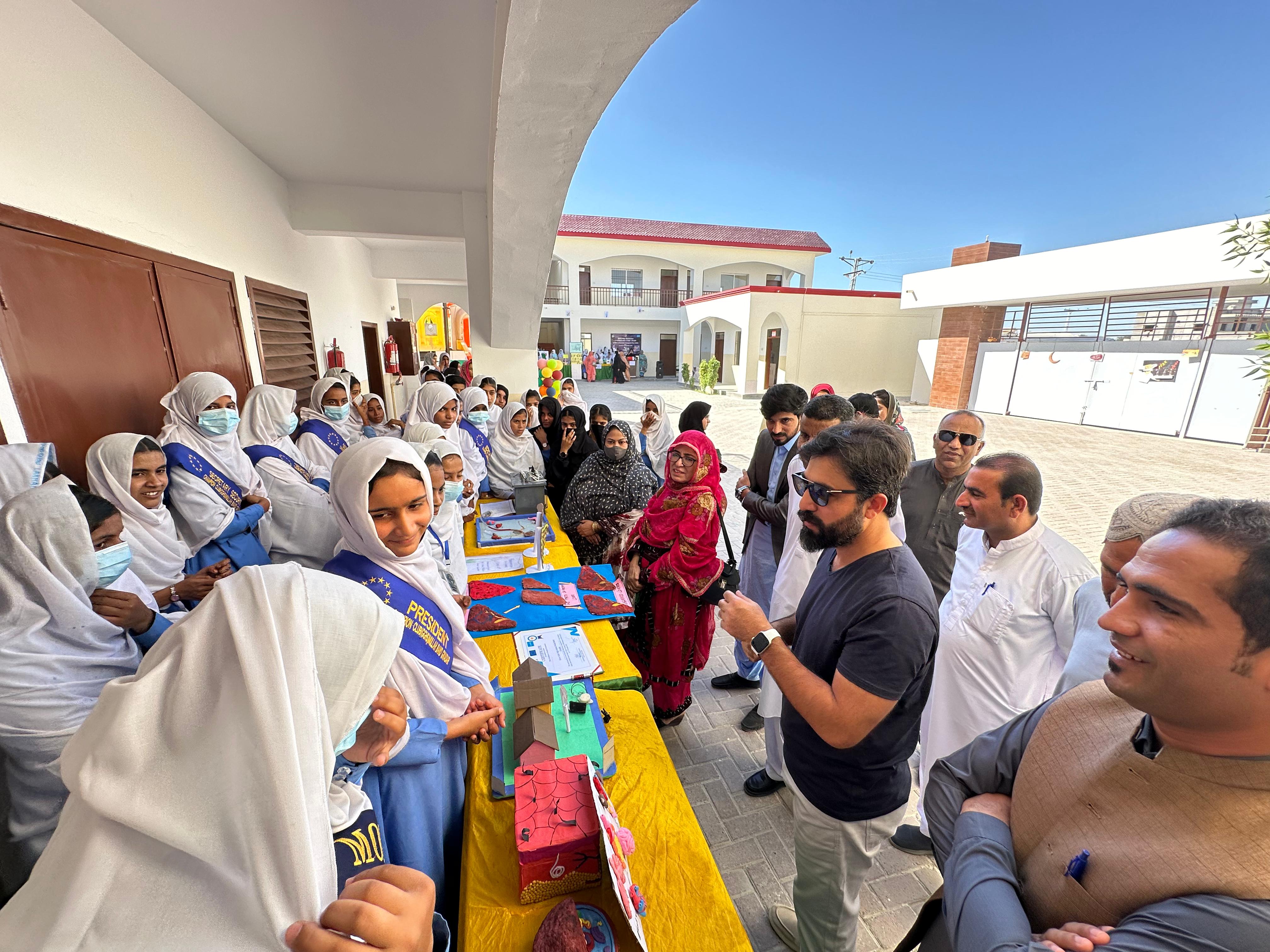 Science exhibition held at China-Pak Govt Girls Middle School Gwadar