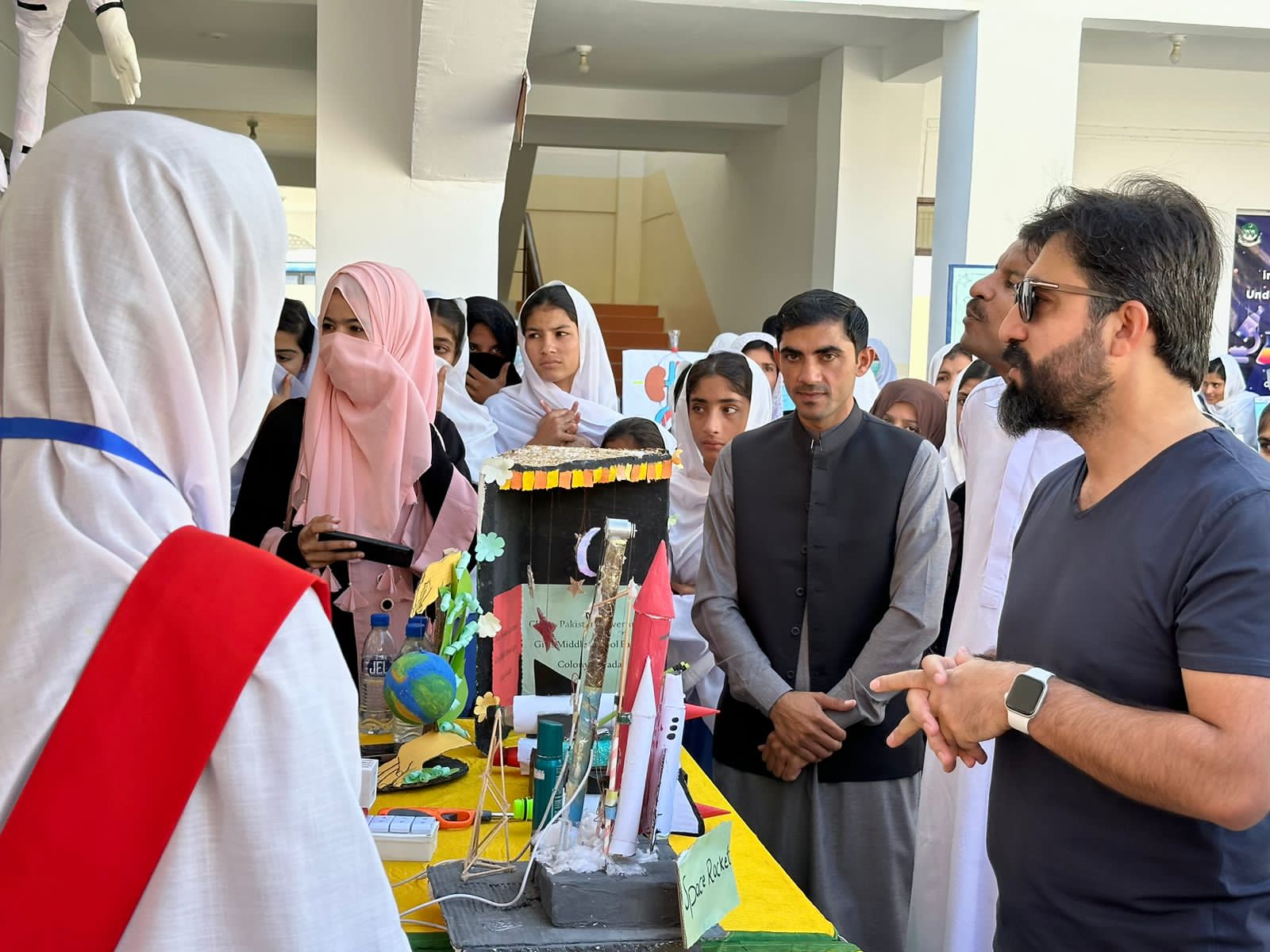 Science exhibition held at China-Pak Govt Girls Middle School Gwadar