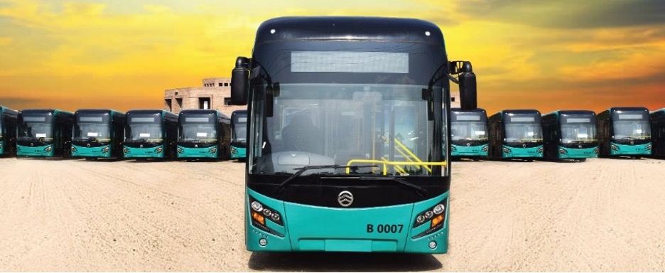 Chinese buses hit new route of Peshawar BRT