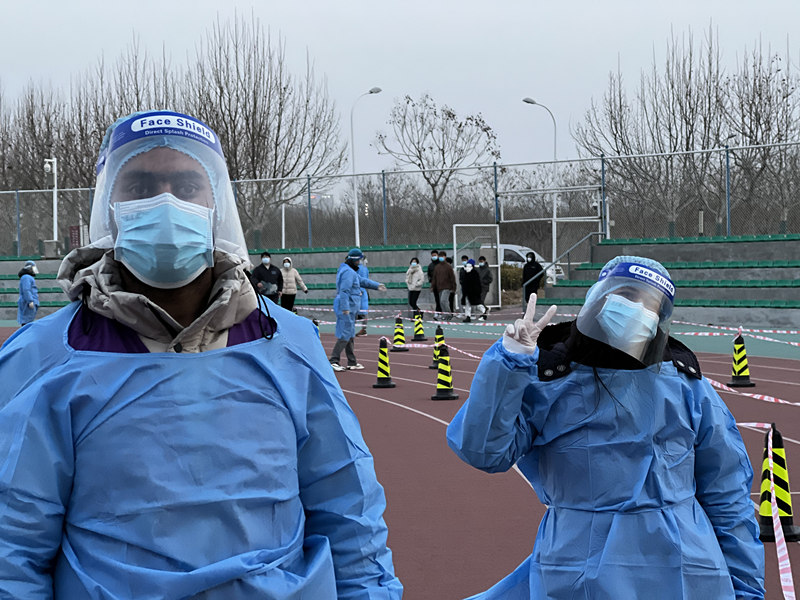 Pakistani volunteers fighting COVID-19 in Tianjin China